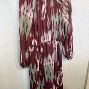 ZARA FW24  PRINTED MIDI DRESS Multicolored | XL
